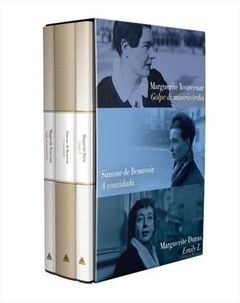GRANDES ESCRITORAS DA LITERATURA FRANCESA - Caixa com 3 vols. - Marguerite Yourcenar, Simone de Beauvoir, Marguerite Duras