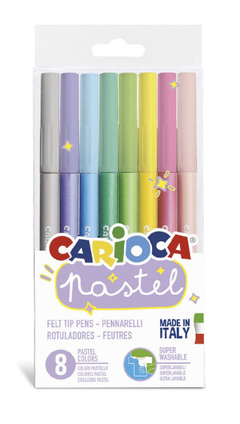 Marcadores Carioca Pastel x 8 (43032)