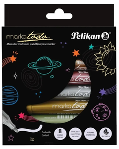 Marcadores Metalizados Pelikan Markatodo x 8