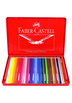 Lápices Faber Castell Lata x 24 colores - comprar online