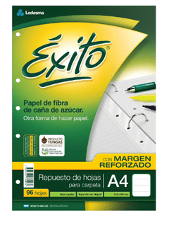 Repuesto Éxito A4 (96 hojas)