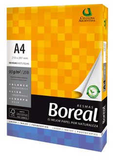 Resma Boreal A4 90 grs (500 hjs) PRECIO CONTADO