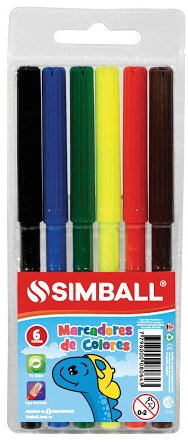 Marcadores Simball Escolar x 6