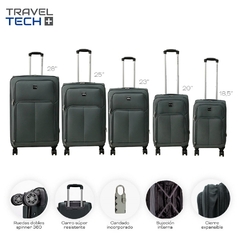 SET DE VALIJAS X 5 TRAVEL TECH 850-15918