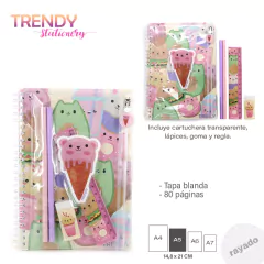 SET TRENDY STATIONERY 850-15134/15135/15137