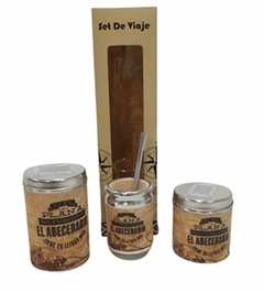 SET DE LATAS + MATE + BOMBILLA EN CAJA COD 500-146