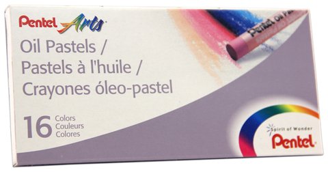 Giz Pastel Oleoso Pentel - 16 cores