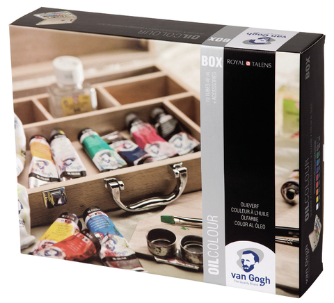 Estojo de tintas Van Gogh com 10 tintas + Acessórios. na internet