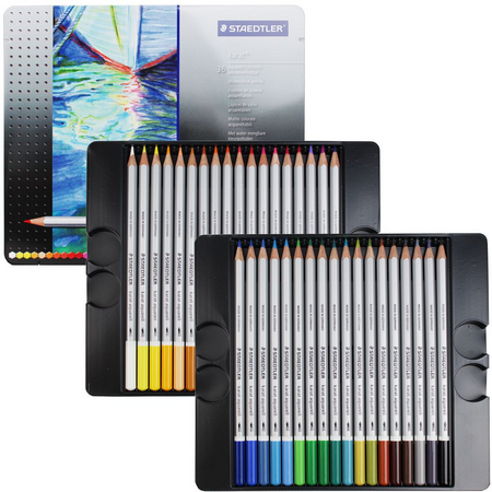 Lápis de cor aquarelável Staedtler Karat - 36 cores