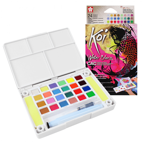 Aquarela Sakura Koi - 24 cores