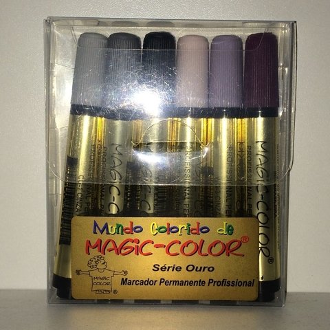 Canetas Color Magic Tons de Cinza - 6 cores