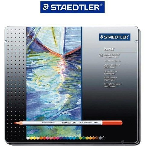 Lápis de cor aquarelável Staedtler Karat - 24 cores