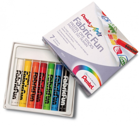 Pastel seco Fabric Fun Pentel - 7 cores na internet