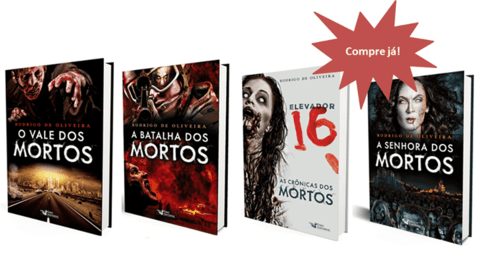 Kit 4 x mais Ação e Suspense "As Crônicas Dos Mortos". na internet