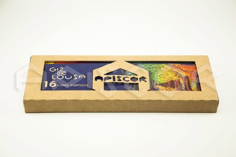 Giz Lousa Apiscor com 16 cores sortidas - comprar online