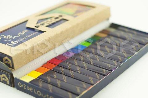 Giz Lousa Apiscor com 16 cores sortidas - Atelie das Artes