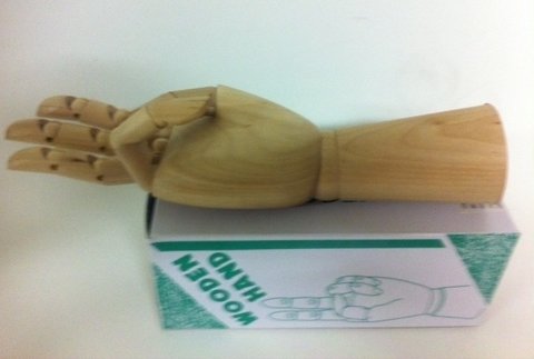 Mão Articulada De Madeira 30cm Direita ou Esquerda - valor unitário - Atelie das Artes