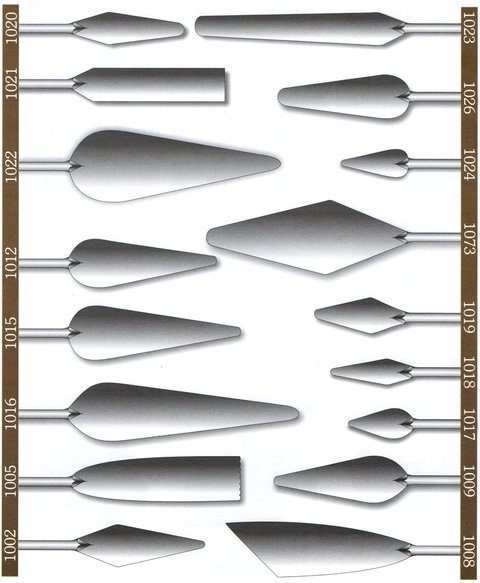 Espátula de Aço Para Pintura Keramik - unidade na internet