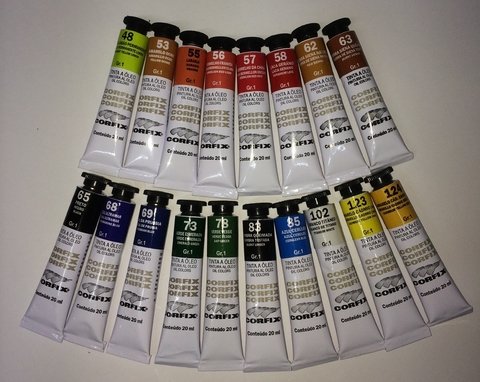 Tinta a Óleo Corfix - Cores Básicas 18 cores