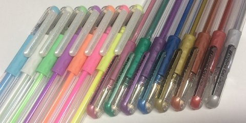 Caneta Pentel HybridGel - Grip e Grip Metallic Kit com 15