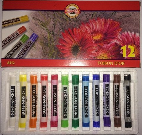 Giz Pastel Seco Toison D`or Koh-i-nor 12 cores 8512 - comprar online