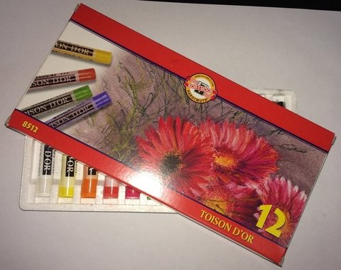 Giz Pastel Seco Toison D`or Koh-i-nor 12 cores 8512