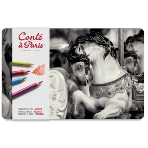 Lápis de Cor Pastel Seco Conté à Paris Estojo 48 cores - comprar online