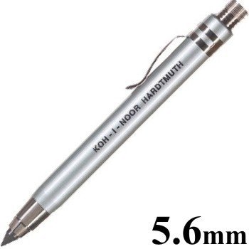 Lapiseira Portaminas 5.6MM KOH-I-NOOR CLIP 5359 - Prata