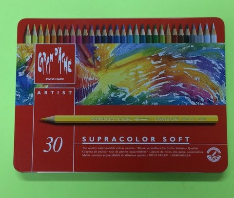 Lapis de Cor Carandache 30 cores Aquarelavel