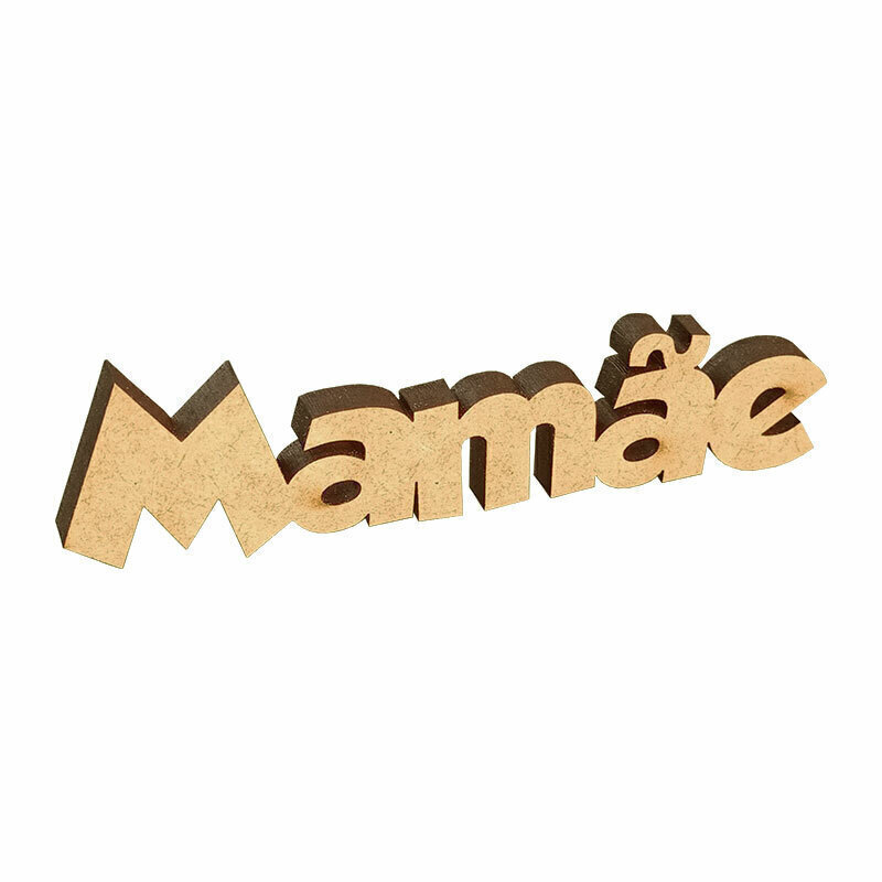 KIT 04 Palavra Mamãe 11cm - Comprar em Arco Iris Artes