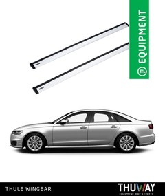 Barras Portaequipaje Thule WingBar Audi A6 Sedan 2011-2018 Techo Plano