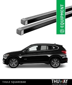 Barras Portaequipaje Thule SquareBar BMW X1 2016-2018 Riel de Techo