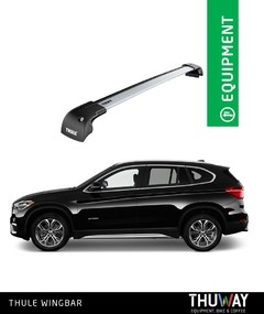 Barras Portaequipaje Thule WingBar Edge BMW X1 2016-2018 Riel de Techo