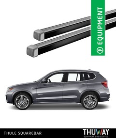 Barras Portaequipaje Thule SquareBar BMW X3 2010-2017 Riel de Techo