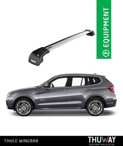 Barras Portaequipaje Thule WingBar Edge BMW X3 2010-2017 Riel de Techo