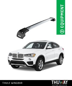 Barras Portaequipaje Thule WingBar Edge BMW X4 2015-2018 Riel de Techo