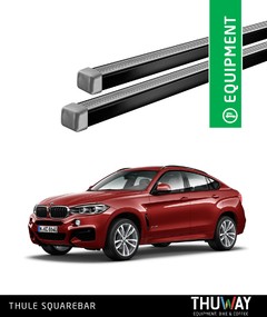 Barras Portaequipaje Thule SquareBar BMW X6 2015-2018 Riel de Techo