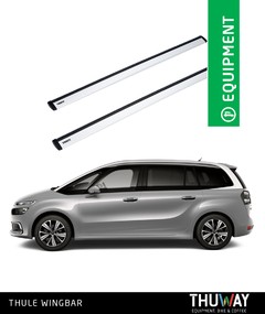 Barras Portaequipaje Thule WingBar Citroen C4 Grand Picasso 2014-2019 Riel de Techo