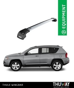 Barras Portaequipaje Thule WingBar Edge Jeep Compass 2007-2010 Punto Fijo