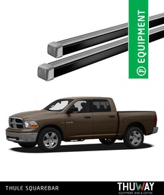 Barras Portaequipaje Thule SquareBar Dodge Ram 1500 2009-2018 Techo Plano - Thuway
