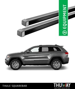 Barras Portaequipaje Thule SquareBar Jeep Grand Cherokee 2011-2018 Riel de Techo