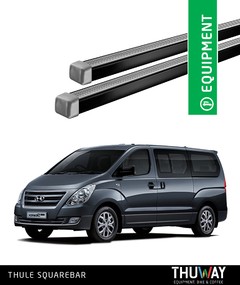 Barras Portaequipaje Thule SquareBar Hyundai H1 2008-2018 Techo Plano - Thuway