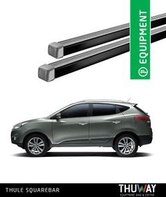 Barras Portaequipaje Thule SquareBar Hyundai IX35 2010-2015 Riel de Techo - Thuway