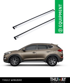 Barras Portaequipaje Thule WingBar Hyundai Tucson 2010-2015 Barras Longitudinales