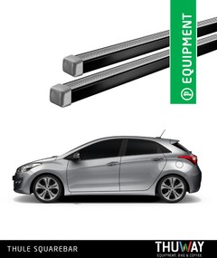 Barras Portaequipaje Thule SquareBar Hyundai I30 2012-2017 Techo Plano - Thuway