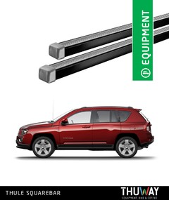 Barras Portaequipaje Thule SquareBar Jeep Compass 2011-2016 Punto Fijo