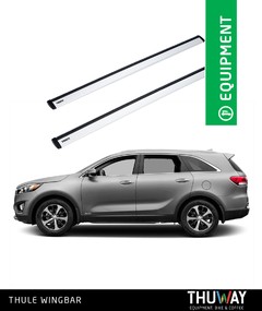 Barras Portaequipaje Thule WingBar Kia Sorento 2015-2018 Riel de Techo