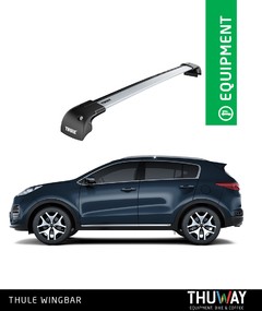 Barras Portaequipaje Thule WingBar Edge Kia Sportage 2016-2018 Riel de Techo
