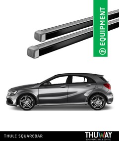 Barras Portaequipaje Thule SquareBar Mercedes Benz A-CLASS 2012-2018 Punto Fijo - Thuway