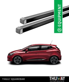 Barras Portaequipaje Thule SquareBar Renault Megane III 2009-2016 Techo Plano